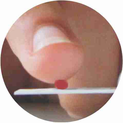 Apply Blood Sample on test strip