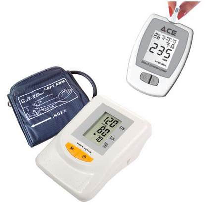 BP Monitor ACE Glucometer Combo Packs